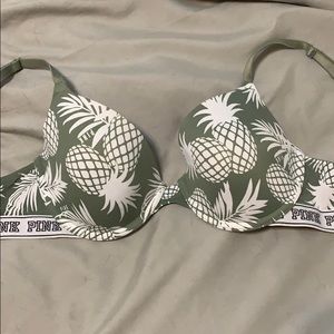 Pink Victoria’s Secret bra